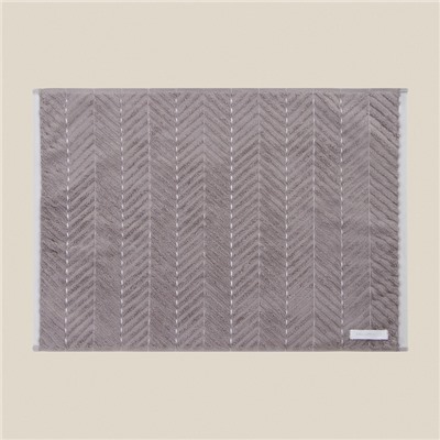 Коврик махровый SL HOME: Lines "Софт Мист" 50х70 см, 100% хлопок, 750 г/м2