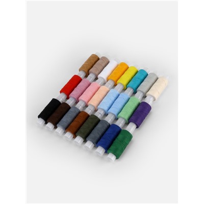 Нитки «Радуга», 40ЛШ, 150 м, набор 24 шт., разноцветные