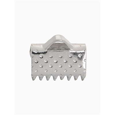 Зажим для ленты, (набор 20шт), цвет серебро, 10 мм, СМ-339