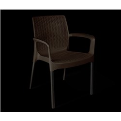 Стул SHT-ST68/S424
                        черно-коричневый / черный муар (ps)