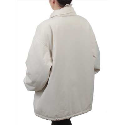H24-216 LT. BEIGE Куртка демисезонная женская (100 гр. синтепон)