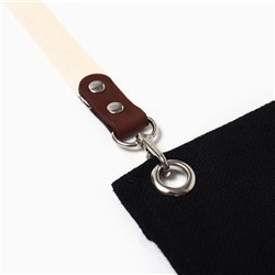 Фартук Этель Minimalist design black 60х70см. 45%лён, 55%хл 395 г/м2