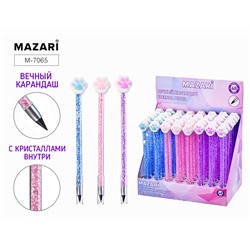 Карандаш вечный ЛАПКИ 3цв ассорти Mazari M-7065/48/Китай
