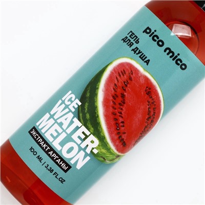 Гель для душа женский Ice watermelon, 100 мл, аромат арбуза, PICO MICO
