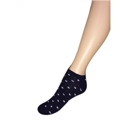 Носки женские В-100 горошек синий