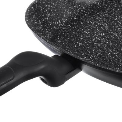 SATOSHI Стоун Сковорода - гриль 24*24см, литой алюм., антипр."каменное" покрытие, индукция