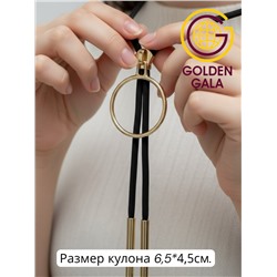 Кулон-галстук на текстильном шнуре "Женская грация" Арт КШ2130/24