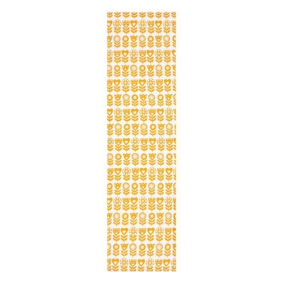 Дорожка на стол Этель Yellow garden 40×149см, 100% хлопок, саржа 190 г/м², белая/жёлтая