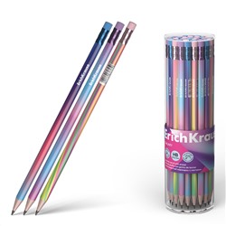 Карандаш ч/гр HB ErichKrause Galaxy трехгранный с ластиком 60725/42/Китай