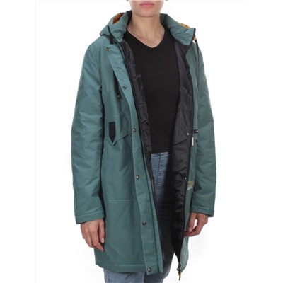 22-908 GRAY/GREEN Куртка демисезонная женская (100 гр. синтепон) PLOOEPLOO