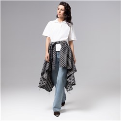 Юбка-килт дизайнерская, Игра теней (серый)