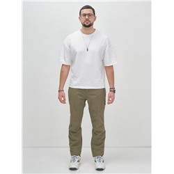 Брюки утепленный мужской зимние спортивные цвета хаки 2211-1Kh