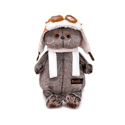Басик в шлеме и шарфе 22см Ks22-009