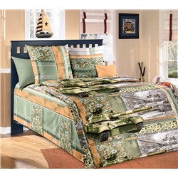 Покрывало стеганое из поплина Танк 1 Текс-Дизайн