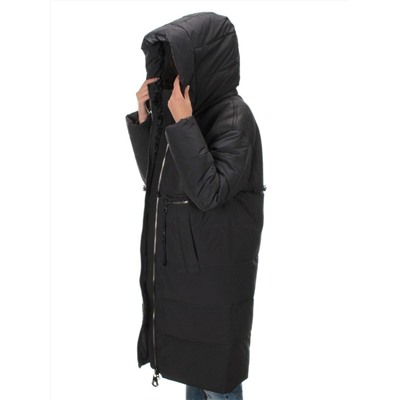 C1041 DK.GRAY Пальто зимнее женское (200 гр .холлофайбер)