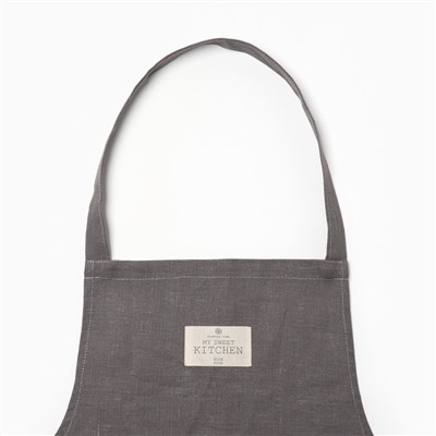 Фартук Этель ECO  light grey, 60х70см, 100% лён, 245 г/м2