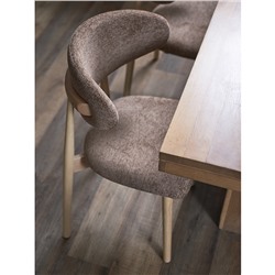 Стул Stone, мягкий шенилл, кофе с молоком