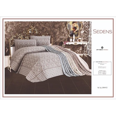 Жаккардовое Покрывало 240x260 см с 2-мя Наволочками 60x80 см Cotton Seri - My Bed