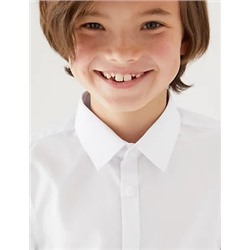 3pk Boys' Slim Easy Iron School Shirts (2-16 Yrs)