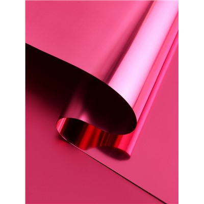 Пленка для цветов и букетов «Глянец», рубиновый, 58 см × 5 м