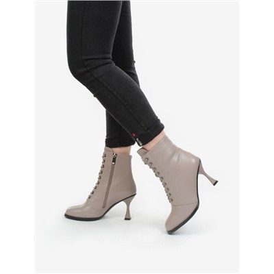 04-E29W-15HK BEIGE Ботинки зимние женские (натуральная кожа, натуральный мех)