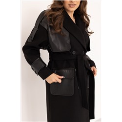 Пальто женское демисезонное 24337 (черный)