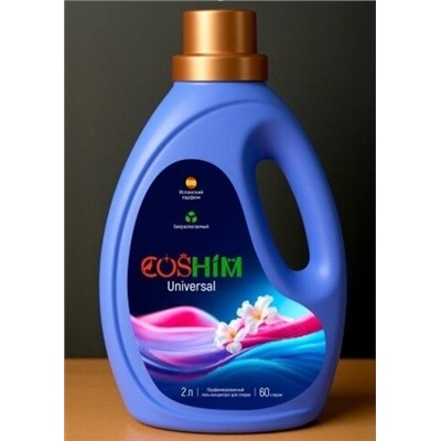 COSHIM Universal Парфюмированный Гель Концентрат для стирки 2л (50 стирок, биоразлагаемый) бутылка с ручкой
