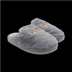 Тапочки меховые 10219 серые