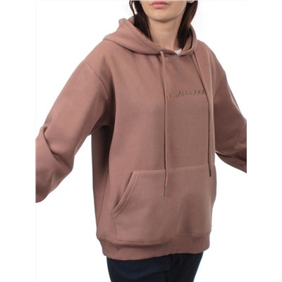 A12 BROWN Худи женское (85% хлопок, 15% полиэстер)