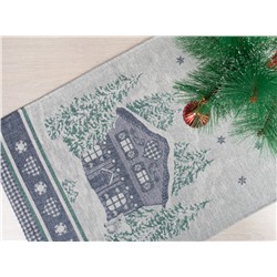 24С83-ШР 45*155 Дорожка "Шале" цв. 1 рис. 492 зеленый