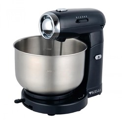 ???Миксер КЕЛЛИ-5121 ЧЕРНЫЙ с чашей металл(РАСПРОДАЖА НОВЫЙ ПЛОХАЯ КОРОБКА)