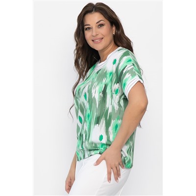 Блуза Лаванда (зеленая) Б13865-1М