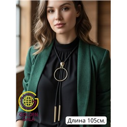 Кулон-галстук на текстильном шнуре "Женская грация" Арт КШ2130/24