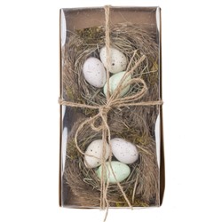 GAEM Набор из 2-х изделий декоративных "Гнездо пасхальное" (11*6), L24 W12 H4,5 см