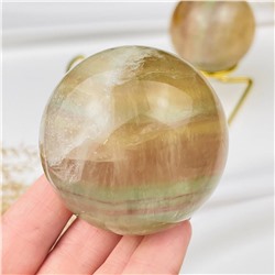 Радуга Самоцветов Шар из камня Флюорит на подставке