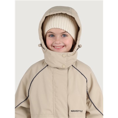 Парка утеплённая для девочки NIKASTYLE 5м3425 Латте