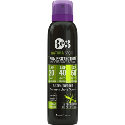 Be3 Sonnenspray Natura Sport LSF 20/40/60, 100 мл