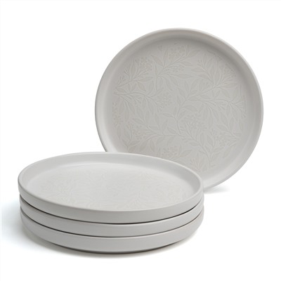 НАБОР ТАРЕЛОК ЗАКУСОЧНЫХ BRONCO "CHOICE WHITE" 20,5 СМ 4ШТ