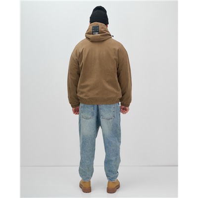 Куртка из вельвета мужская демисезонная коричневого цвета 25336K