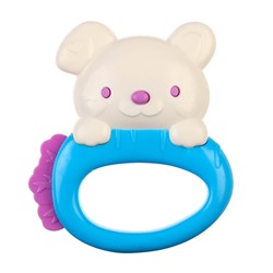 Погремушка-прорезыватель Крошка Я «Собачка», от 3 мес., МИКС