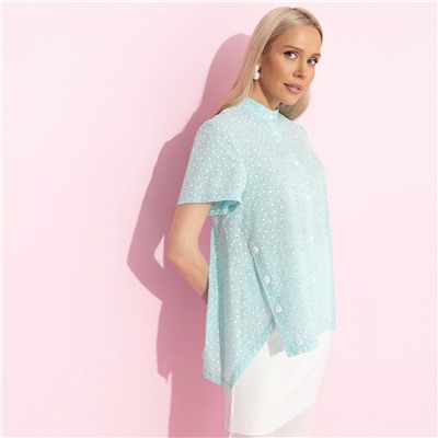 Рубашка из хлопка, Позитивный посыл (мятный)