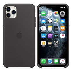 Силиконовый чехол для iPhone 11 Pro Max черный