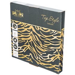 ТАРЕЛКA ЗАКУСОЧНАЯ  LEFARD "TOP STYLE" ЧАСЫ 20,5 СМ СЕРАЯ (КОР=24ШТ.)