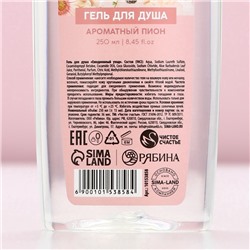 Гель для душа «Для тебя», 250 мл, аромат нежного пиона, Чистое счастье