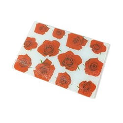 Доска разделочная SWEET Home № 35 стекло Розы 20*30см (24) оптом