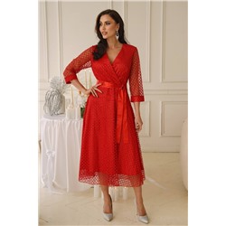 Платье праздничное Северное сияние (красное) П14398-5М