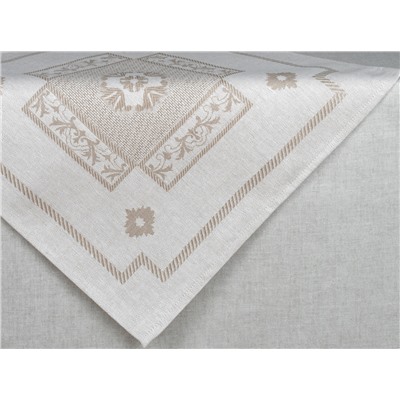 24С9-ШР/уп.кор. комплект столовый 153*153 + 6 салф. 49*49 "Гламур" цв. 133