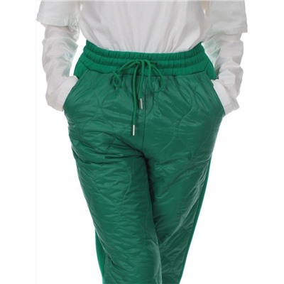 2847 GREEN Брюки спортивные зимние женские