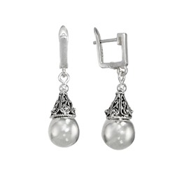 Серьги 'Колокольчик' серебряные ТРС.223БКN