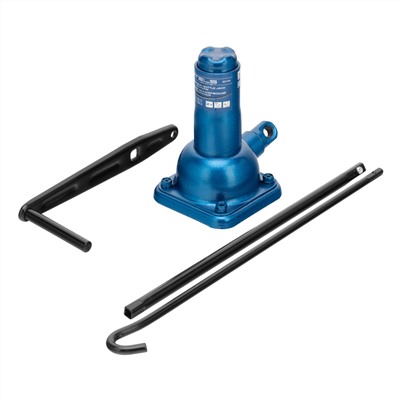 Домкрат механический бутылочный, 2 т, h подъема 210–390 мм, 2 части (домкрат, ручка) Stels